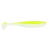 Keitech Easy Shiner 3' 4' 4,5' 5' Gummifisch Gummiköder Softbait für Barsch Zander Hecht Farbe CT13 - Chartreuse Shad, Größe 4' (ca. 10...