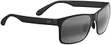 Maui Jim Unisex Sunglasses, Grey red Sands Black matt, M