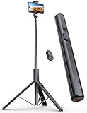 ANXRE 180cm Handy Stativ Selfie Stick, All-in-1 Handystativhalter Kamera Stativ für Smartphone mit Fernauslöser Kompatibel mit Phone...