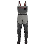 Simms Freestone Stockingfoot Wathose für Herren, Brusthoch, langlebig, atmungsaktiv, leistungsorientiert, wasserdicht, Rauch, Medium 9-11...