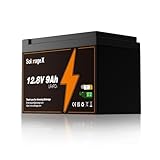 Solorage X 12V 9A Lifepo4 Batterie for RV,Lithium Battery, 3000+ Cycles, Perfect for Kids Scooters, Fishfinder, Lighting, Power Wheels, Lawn...