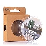 Zite Fishing Fluorocarbon Vorfach-Schnur Zander-Angeln - Monofile Angelschnur Beschichtet 0,35mm - 30m Angelschnur zum Spinnfischen