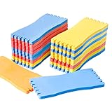 Maotrade 20 Stück Aufwickler Angeln Angelschnur Schaumplatte 6x14 cm Vorfachaufwickler Draht Angeln Wickelbrett Angelzubehör (Zufällige...