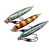 60g 80g Jigs Angelköder Kunstköder Metall Jigs Köder Salzwasser Frisches Wasser Köder Metallfisch Metallpilker Köder für Barsch...