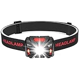 Winzwon USB Wiederaufladbare LED Stirnlampe Kopflampe, Wasserdicht Leichtgewichts Mini stirnlampen Perfekt fürs Laufen, Joggen, Angeln,...