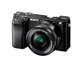 Sony Alpha 6100 | APS-C Spiegellose Kamera | Schneller 0,02s Autofokus mit Augenerkennung für Mensch und Tier, 4K-Filmaufnahmen und...