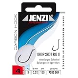 JENZI Drop-Shot Rig/Vorfach Größe 4 Titan mittellanger Schenkel