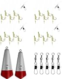 Storfisk fishing & more Heringssortiment (2 Heringsgewichte, 4 Heringspaternoster, 5 Salzwasserwirbel), Größe:Set 2