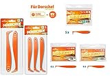 18 Lieblingsköder Möhrchen Gummifische (4x12,5cm, 4x10cm, 5x7,5cm, 3x15cm, 2x20cm), Gummifisch zum Zanderangeln, Hechtangeln,...