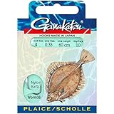 Gamakatsu Gebundene Haken BKS-WORM36 Scholle Gr. 2