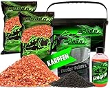 Angel-Berger Magic Baits Futterset mit Eimer Angelfutter Groundbait Liquid Pellets (Karpfen)