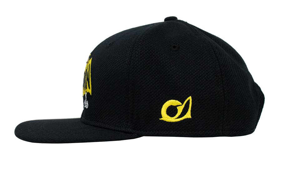Poseidon Base Cap Fish gelb gesticktes Logo Schirmmütze schwarz black All Good N 