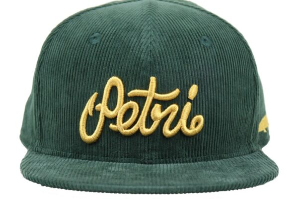 petri cord cap gold green