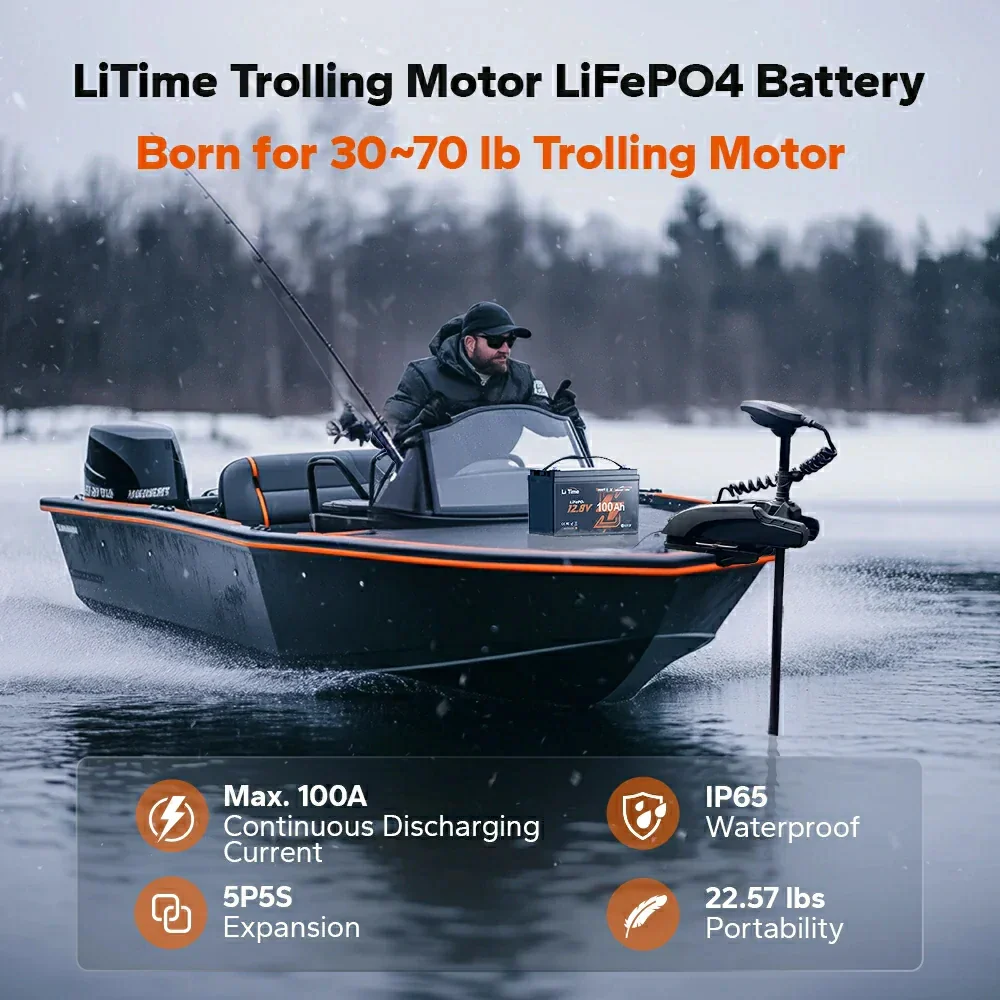 litime-lifepo4-akku-test LiTime Smart Outboard Motor LFP Akku 12,8 V/100 Ah im Test