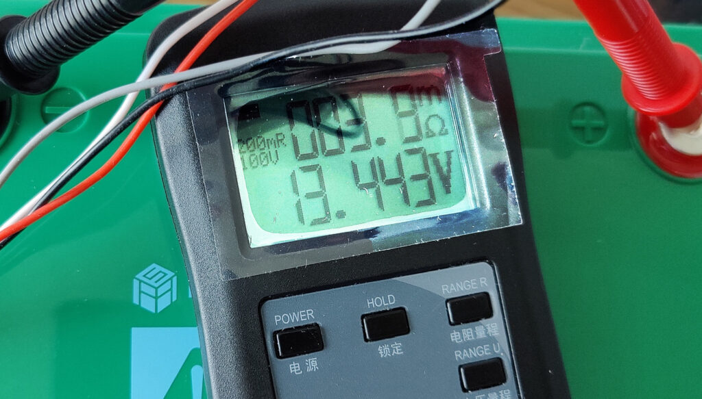 Innenwiderstandsmessung beim Hysincere 12,8V/100Ah MINI Innenwiderstandsmessung beim Hysincere 12,8V/100Ah MINI